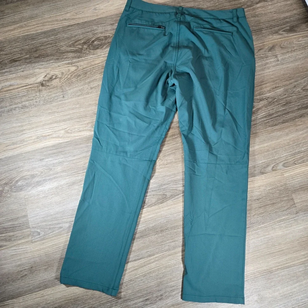 Bonobos Golf Pants Mens 36x32 Green Athletic Fit Performance Stretch Straight